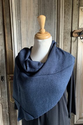 BB Style - Uni driehoek shawl Donker blauw