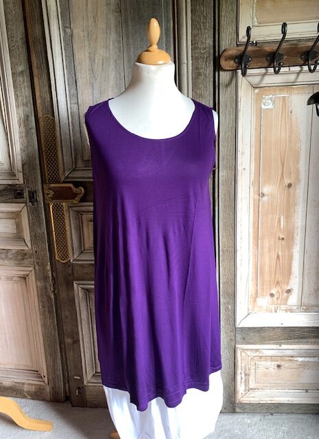 Normal Crazy Dress Aline rayon purple magic