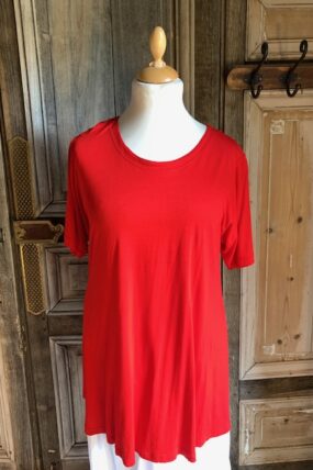 Normal Crazy - Shirt Aline korte mouw -rood