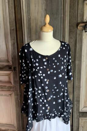 Normal Crazy - Blouse Diva met korte mouw