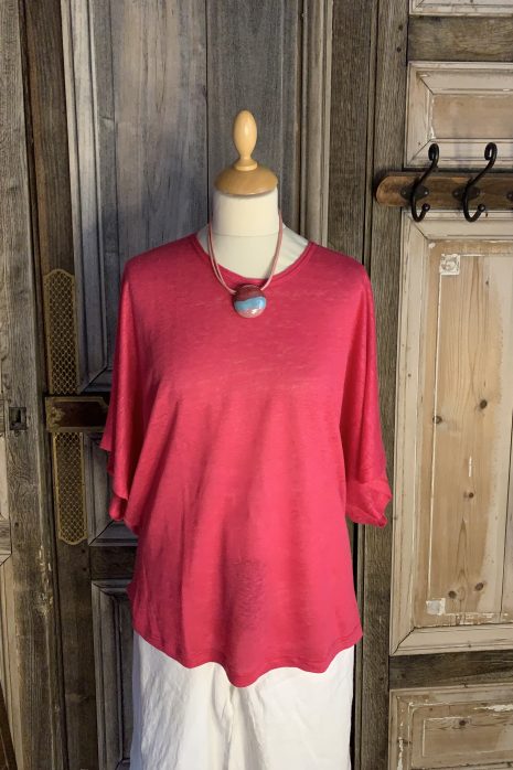 Geesje Sturre – 100% linnen shirt – Roze