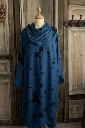Kekoo - jurk vlek blauw - Maat 1