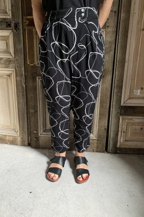 Elsewhere Moon trousers zwart/wit