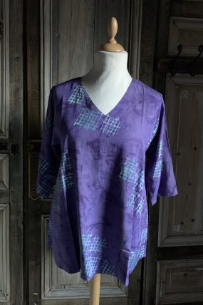 Angel Circle - 3/4 batik shirt - Maat XL