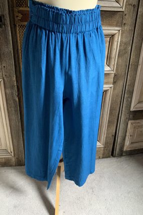 Orientique Linen 3/4 Broek French Blue