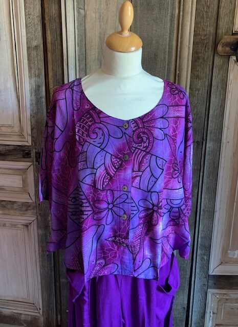 Normal Crazy – Blouse Botton korte mouw –