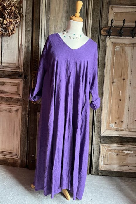 BB Style – Linnen jurk XL- Paars