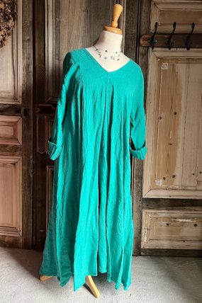 BB Style - Linnen jurk XL- Mintgroen