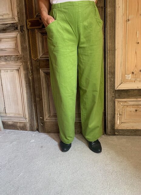 Geesje Sturre – Wijde broek corduroy 624458 – #189 Lime