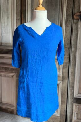BB Style - linnen jurkje - Koningsblauw