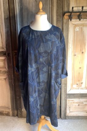La Bass - jurk babyroy bloem - Blauw
