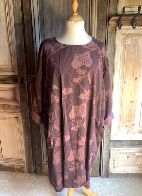 La Bass – jurk babyroy bloem – Bruin