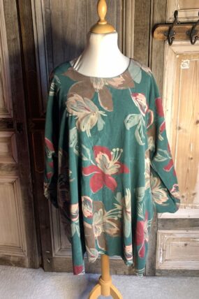 La Bass Tuniek bloem groen