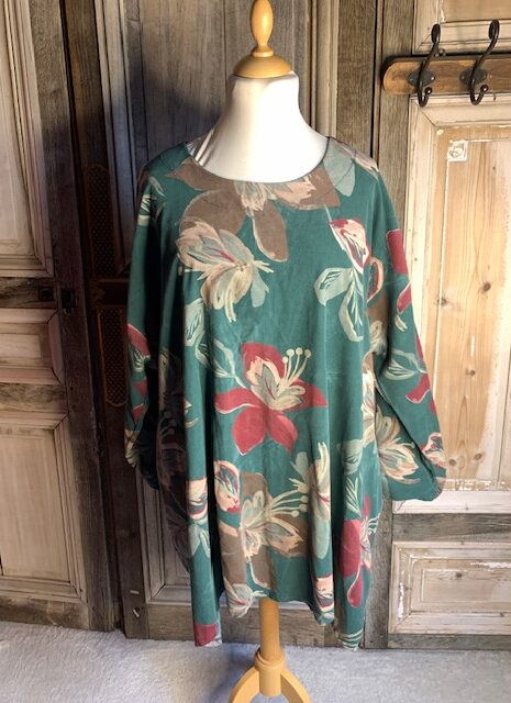 La Bass Tuniek bloem groen