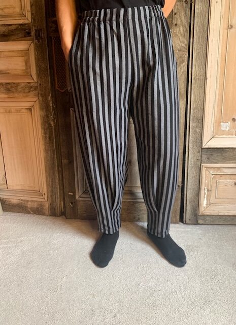 Sinne Design – Broek streep – zwart/grijs