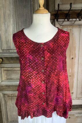 Normal Crazy - Blouse Diva zonder mouw rood