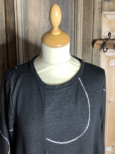 Ozai N Kü - Jurk Cirkelpatroon 766026 - Black - Afbeelding 2