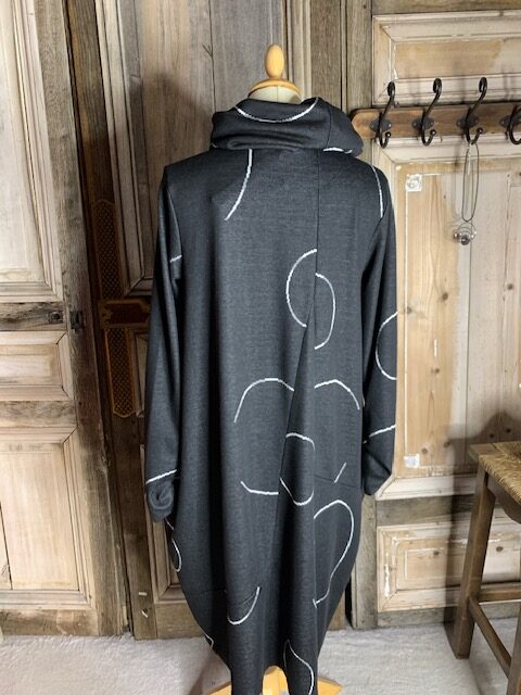 Ozai N Kü - Jurk Cirkelpatroon 766026 - Black - Afbeelding 3