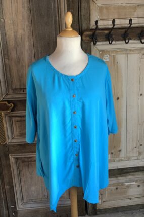 Normal Crazy top Wizard Rayon uni s/s turquoise