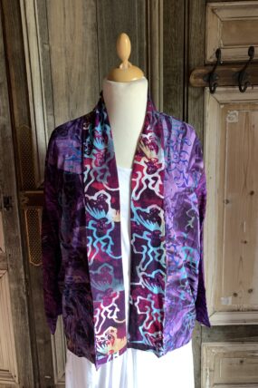 Normal Crazy  Short Jacket +15 batik lange mouwen paars