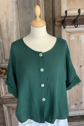 BBstyle blouse jasje katoen groen