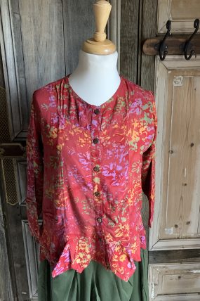 Normal Crazy - Blouse India lange mouw - Rood
