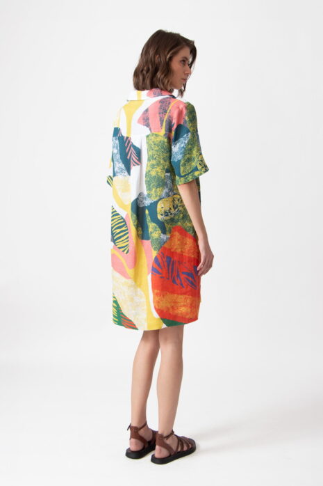 IVKO - V-hals jurk - maximalist tropics pattern - Afbeelding 4