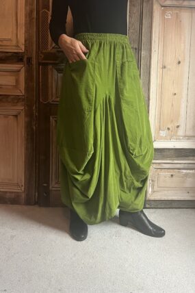 MB Style - Puur rib rok - Groen