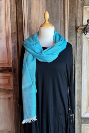 McNutt of Donegal - Sjaal Merino cashmere - Turquoise