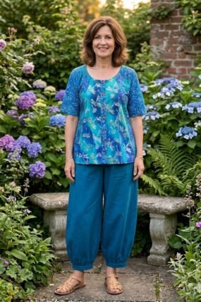 Normal Crazy - Blouse New Moza korte mouw - Batik