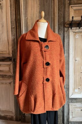 Normal Crazy - wollen jas - Warm Oranje