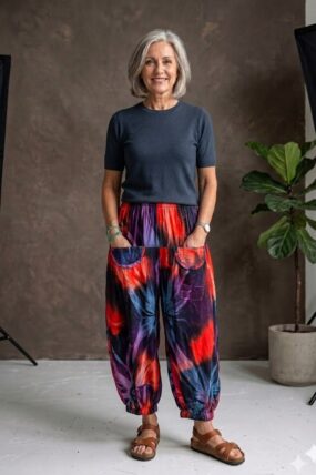 Normal Crazy - Sindy 7/8 - Tie-Dye Red Purple