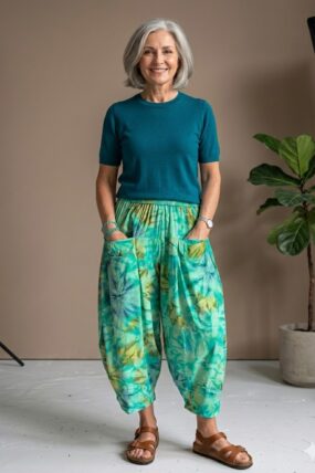 Normal Crazy - Sindy 7/8 - Tie-Dye Green