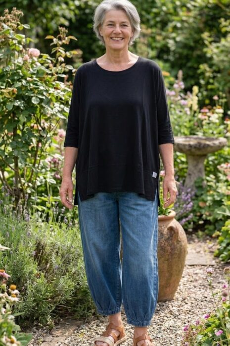 Sinne – Shirt 3/4 mouw – Zwart