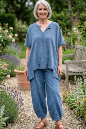 Sinne - Shirt Stonewashed - Jeansblauw
