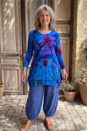 Normal Crazy - Tuniek Ursella spandex Tie dye - Blue