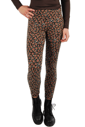 Boris - Basic legging van zacht elastisch katoen Bloemen print 3048