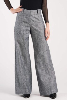 HeArt - Triangle broek linnen LNS - Grey W02
