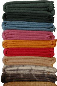 Boris - 100% Wollen deken in 8 kleuren - nr. 8493 Rood